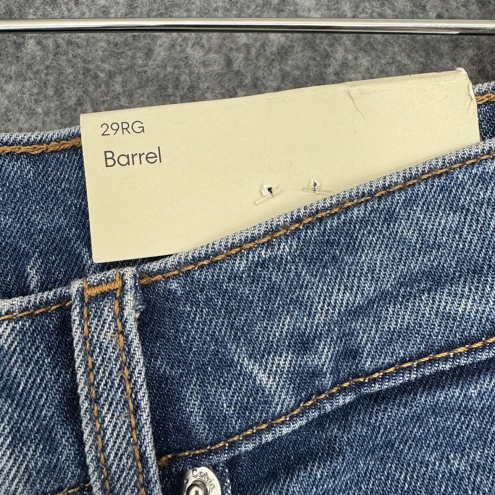 Calvin Klein Barrel Jeans Women's 29 Runaway Blue High Rise NWT - Picture 5 of 16